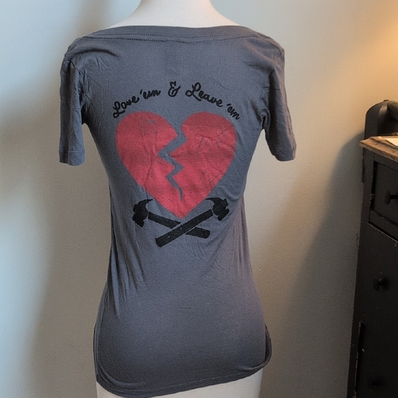 Obey Gray Fitted Short Sleeve Tee with Red Graphic - Picture 5 of 6